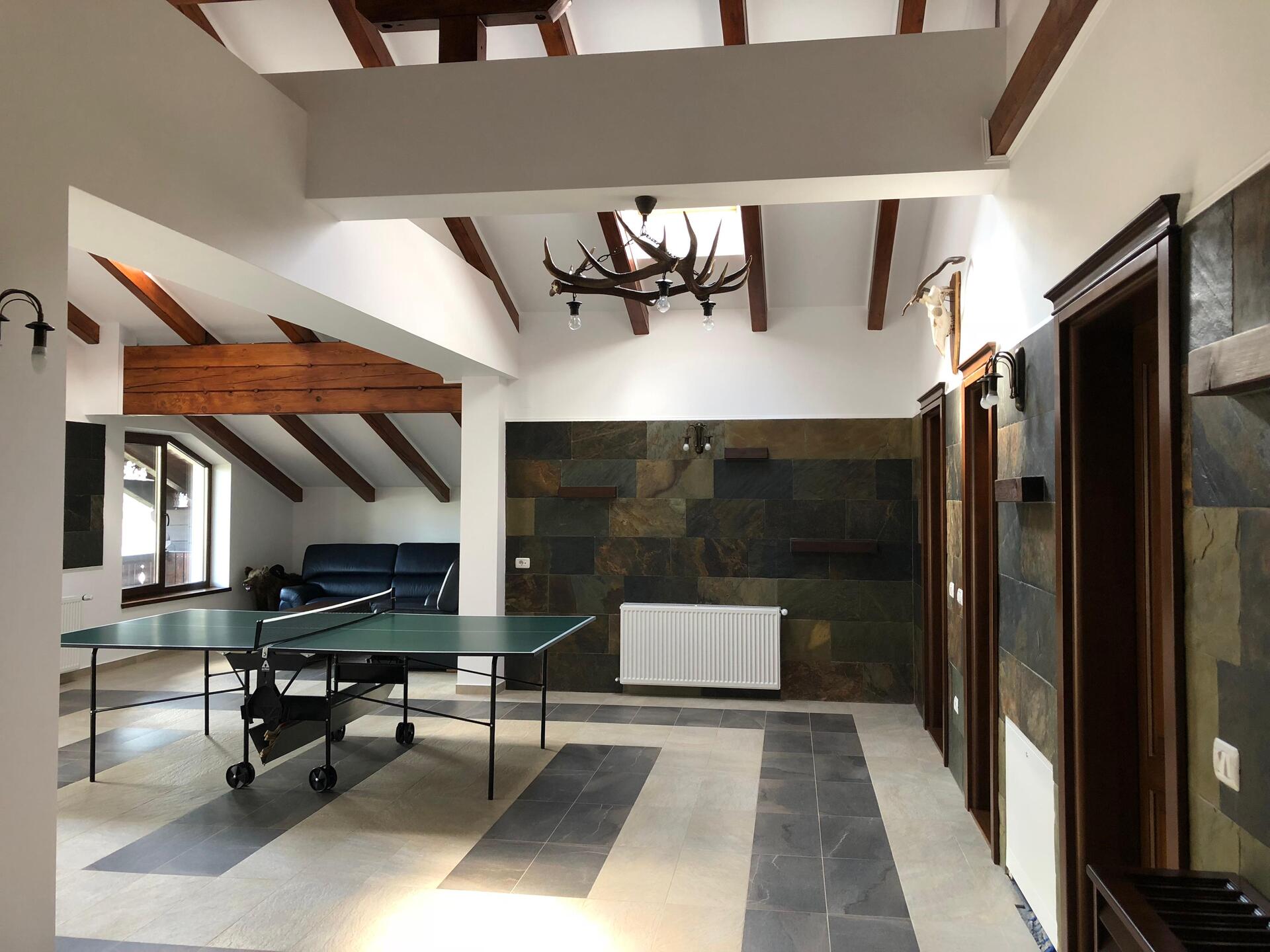 Sală de jocuri cu masă de ping-pong - Casa La Vârf